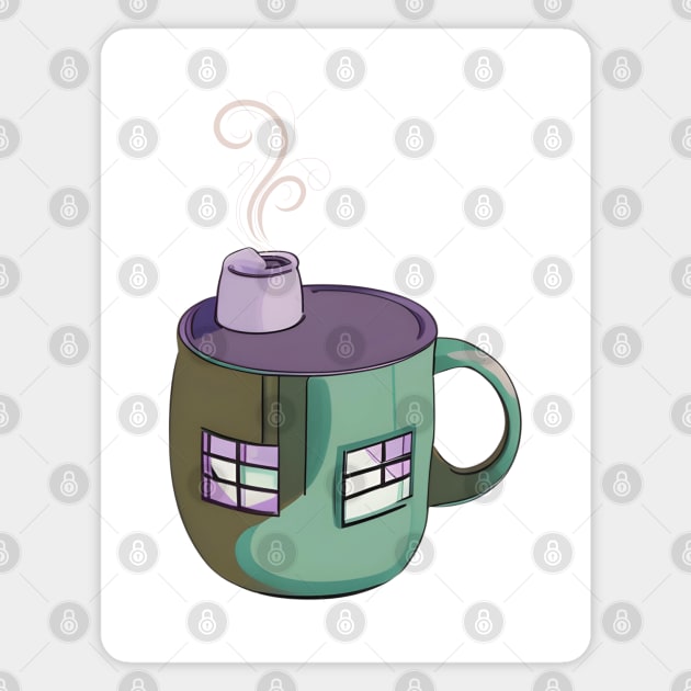 Coffee house Magnet by tubakubrashop